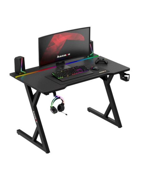 Biurko gamingowe huzaro hero 2.4 rgb black