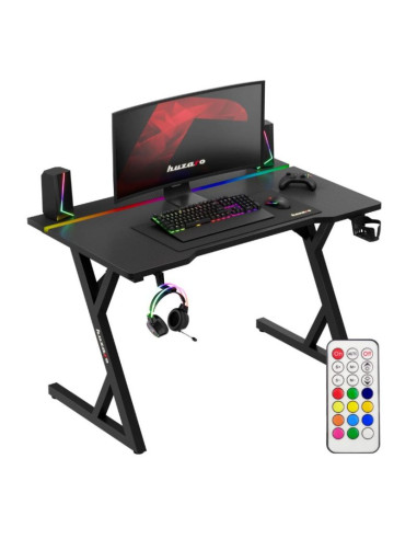 Biurko gamingowe huzaro hero 2.4 rgb black