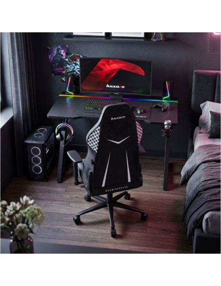 Biurko gamingowe huzaro hero 2.4 rgb black