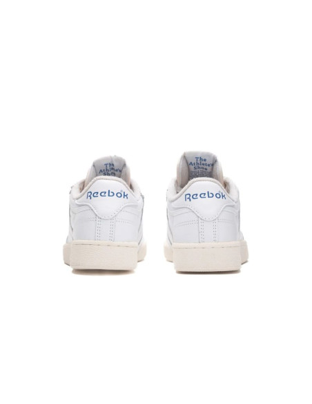 Buty sportowe męskie reebok club c 85 vintage cloud white chalk sneakersy skórzane białe (100007875)