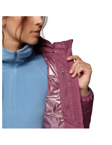 Columbia powder lite ii full zip jacket 2089451551 różowe l