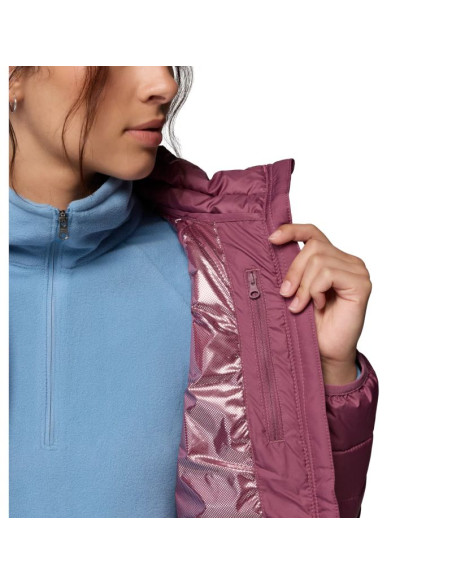 Columbia powder lite ii full zip jacket 2089451551 różowe l