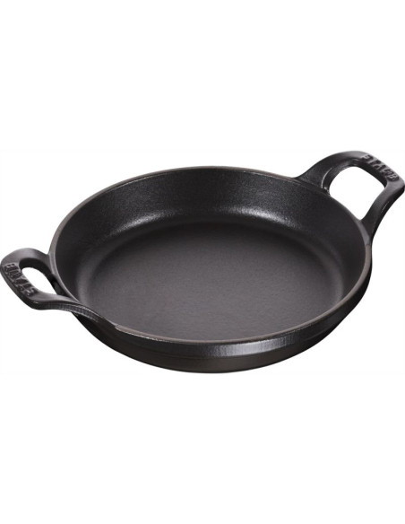 Okrągłe naczynie do pieczenia i zapiekania staub - czarny, 750 ml