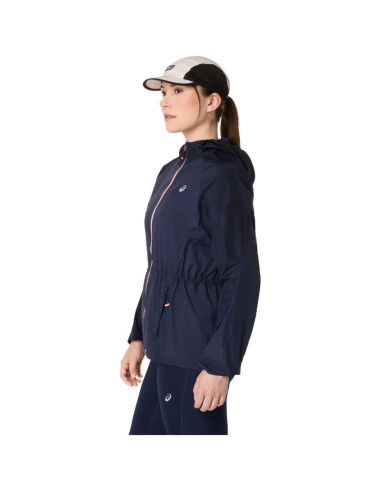 Asics road packable jacket 2012d076-400 granatowe l