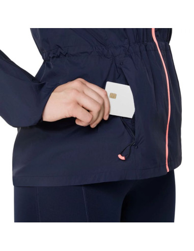 Asics road packable jacket 2012d076-400 granatowe l