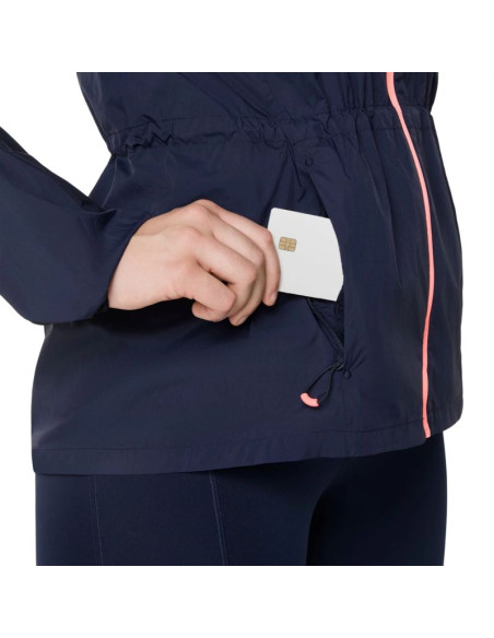 Asics road packable jacket 2012d076-400 granatowe l
