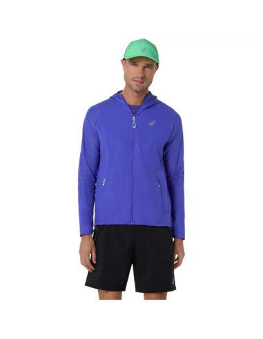 Asics road packable jacket 2011d084-403 niebieskie l