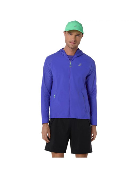 Asics road packable jacket 2011d084-403 niebieskie l