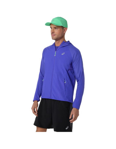 Asics road packable jacket 2011d084-403 niebieskie l