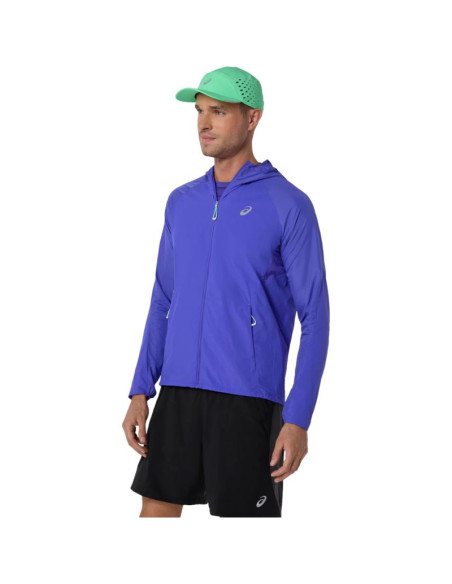 Asics road packable jacket 2011d084-403 niebieskie l