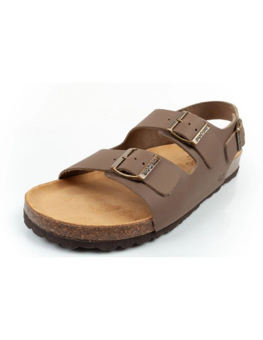 Bio bio buty sandały męskie profilowane skóra naturalna
