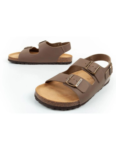 Bio bio buty sandały męskie profilowane skóra naturalna
