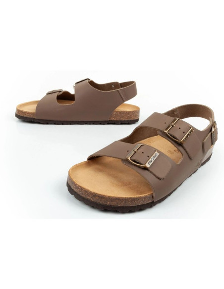 Bio bio buty sandały męskie profilowane skóra naturalna