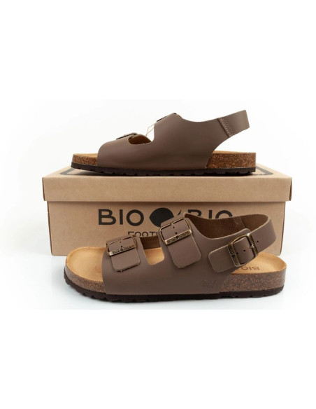 Bio bio buty sandały męskie profilowane skóra naturalna