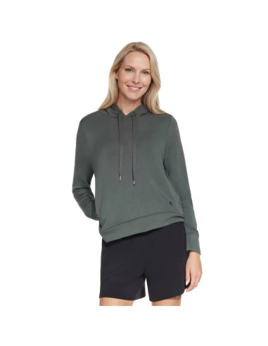 Skechers cozy luxe hoodie hd127-gnbk zielone l