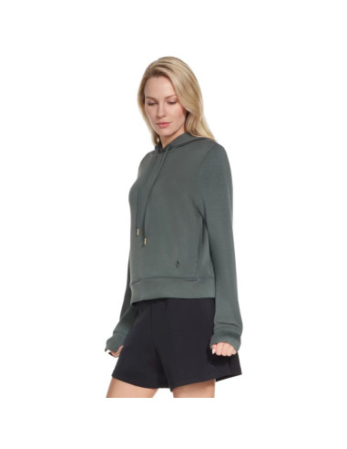 Skechers cozy luxe hoodie hd127-gnbk zielone l