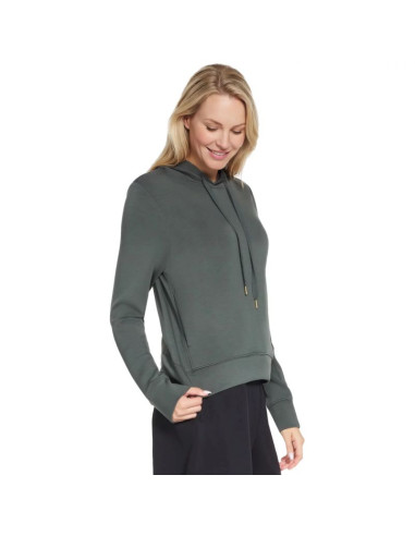 Skechers cozy luxe hoodie hd127-gnbk zielone l