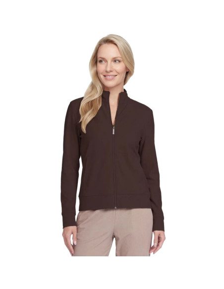 Skechers go luxe rib hoodie ja293-brct brązowe l
