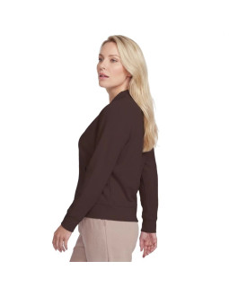 Skechers go luxe rib hoodie ja293-brct brązowe l 2