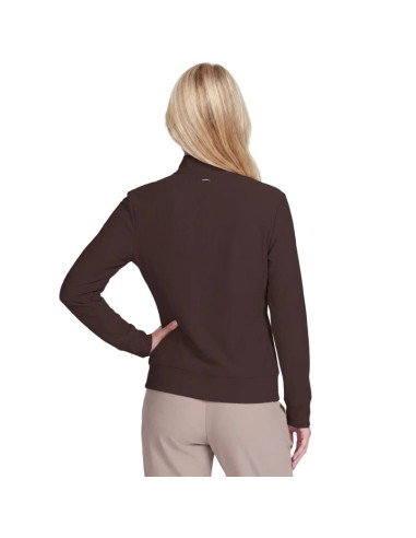 Skechers go luxe rib hoodie ja293-brct brązowe l