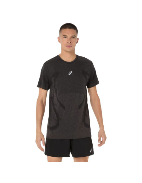 Asics road seamless ss top 2011d355-001 czarne l