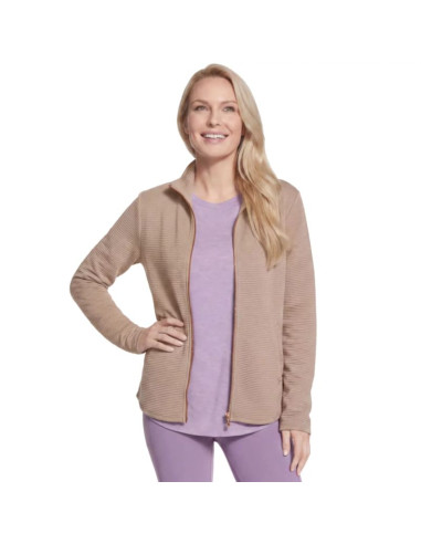 Skechers the hoodless hoodie gowalk shine jacket ja78-tpbr beżowe l