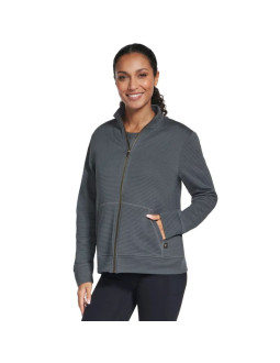 Skechers go walk everywhere full zip hoodless w3ja261-gnbk zielone l