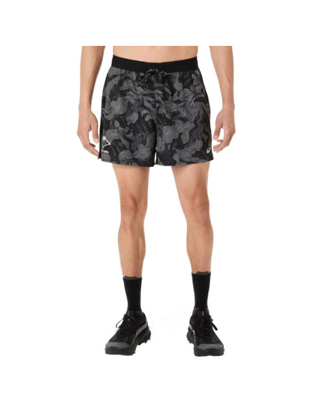 Asics fujitrail all over print 5in short 2011d526-001 czarne l