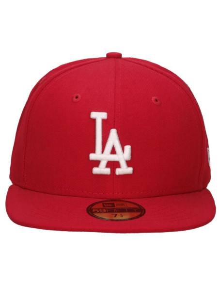 New era league essential 59fifty los angeles dodgers cap 10047498 czerwone 7 1/4