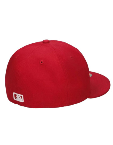 New era league essential 59fifty los angeles dodgers cap 10047498 czerwone 7 1/4