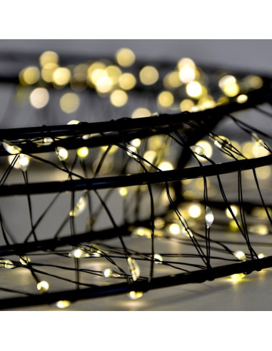 Wianek dekoracyjny opona 720led 50cm czarny