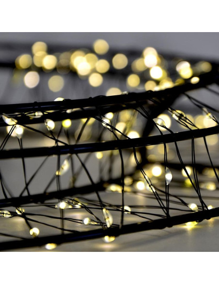 Wianek dekoracyjny opona 720led 50cm czarny