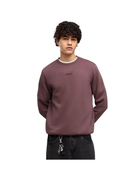 Bluza męska puma ess small no.1 logo brązowa 692913 91
