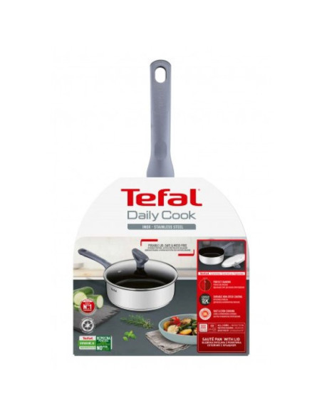 Patelnia z pokrywką tefal daily cook 24 cm g73032