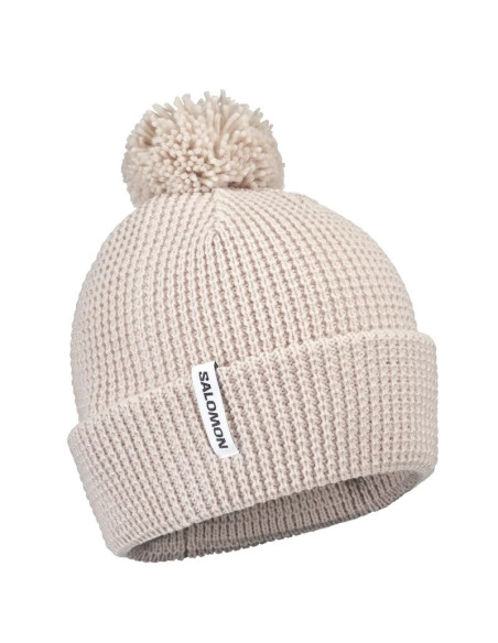 Salomon pompom beanie lc2937600 szare osfa