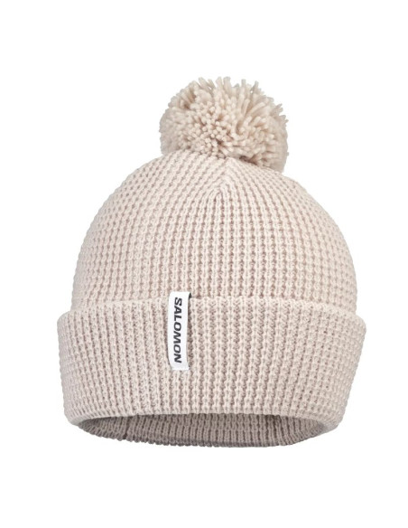 Salomon pompom beanie lc2937600 szare osfa