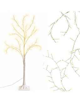 Drzewko dekoracyjne 180led 150cm white luca