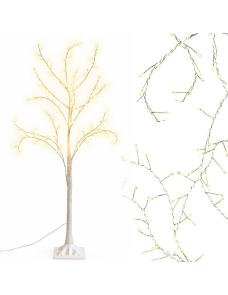 Drzewko dekoracyjne 180led 150cm white luca