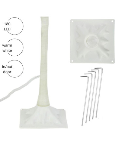 Drzewko dekoracyjne 180led 150cm white luca