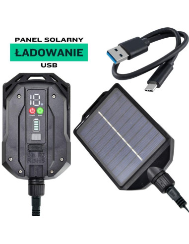 Łańcuch solarny świetlny 240 led ciepły biały