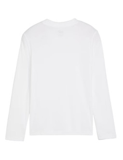 Koszulka dla dzieci puma teamgoal baselayer tee longsleeve biała 659041 04 2