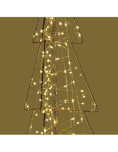 Choinka dekoracyjna 150led champagne 60cm luca