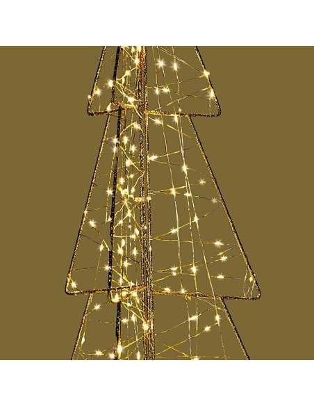 Choinka dekoracyjna 150led champagne 60cm luca
