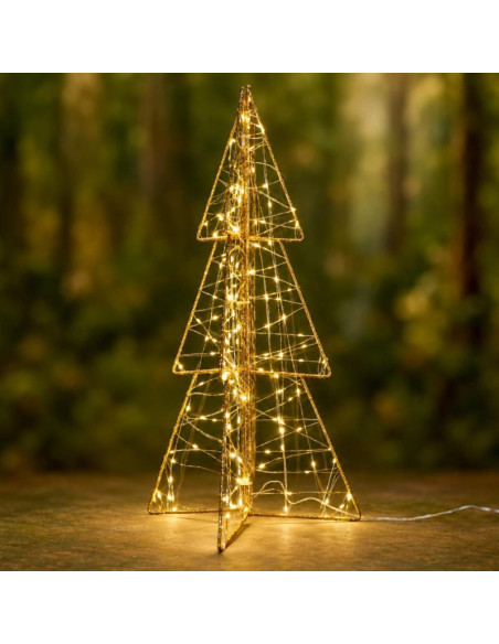 Choinka dekoracyjna 150led champagne 60cm luca