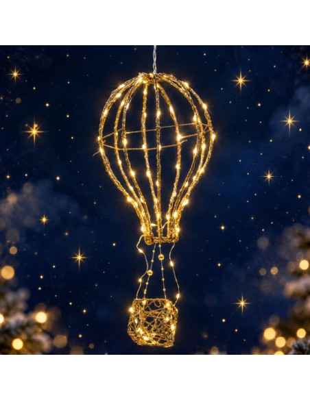 Figurka dekoracyjna balon 80led 38cm
