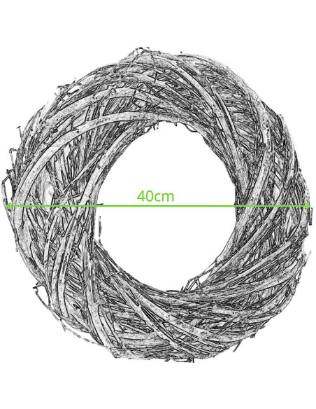 Wieniec do dekoracji 40cm biały
