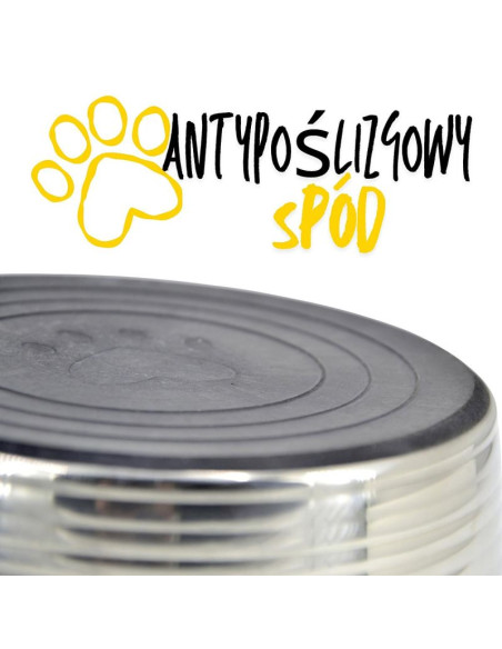 Miska dla psa i kota stal nierdzewna 17cm gumowana podstawa dogs collection
