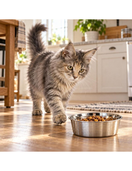 Miska dla psa i kota stal nierdzewna 17cm gumowana podstawa dogs collection