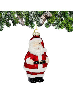 Bombka szklana formówka mikołaj saska gift & decor