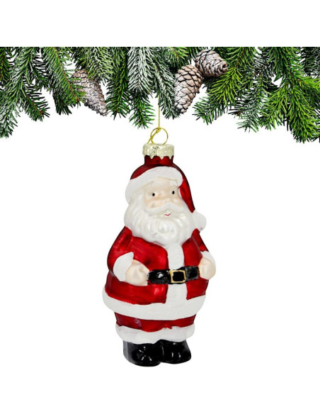 Bombka szklana formówka mikołaj saska gift & decor